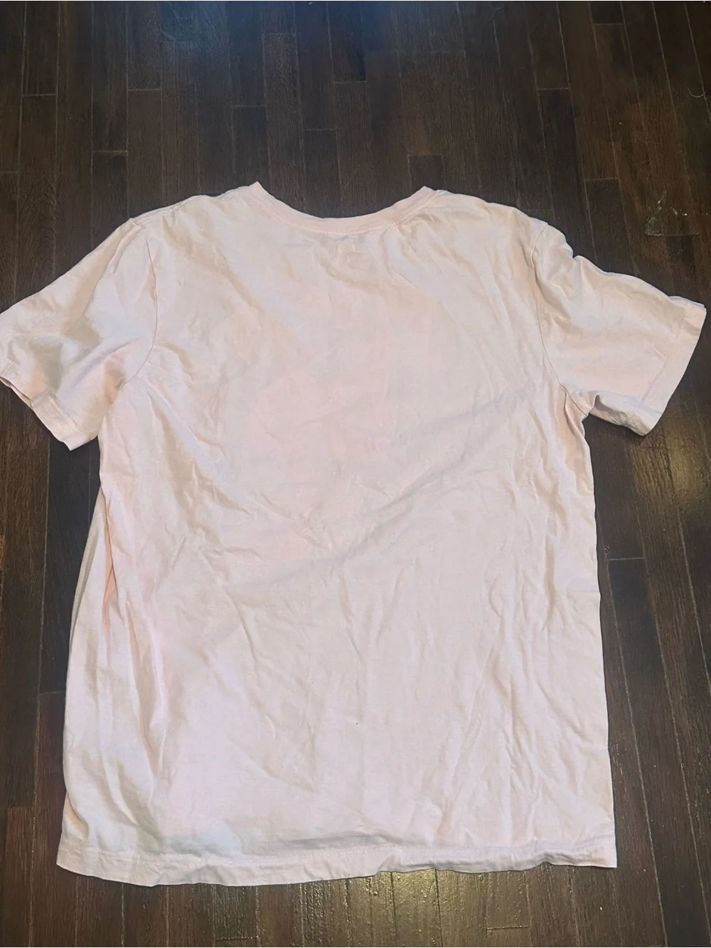 Nike Light Pink Tee with White JUST DO IT. Graphic